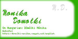 monika domolki business card