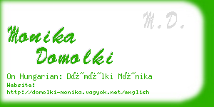 monika domolki business card